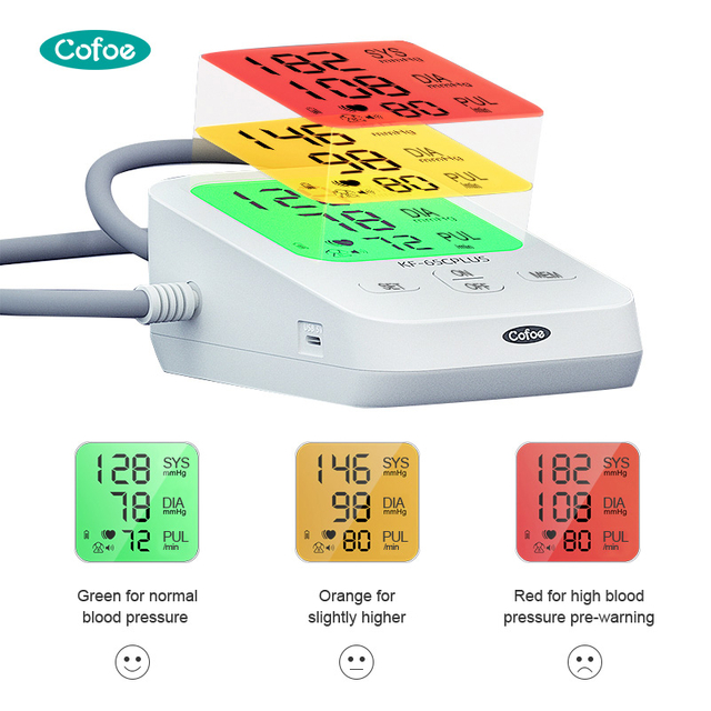 KF-65C Plus COFOE Monitor de presión arterial digital automática (tipo de brazo)
