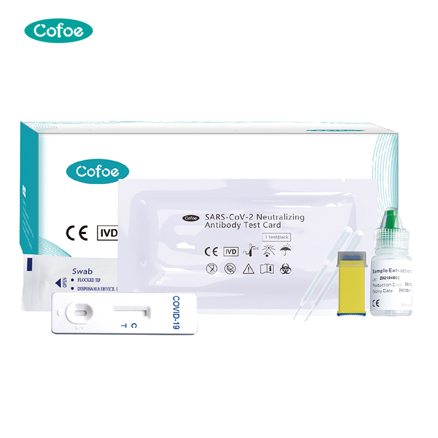 Kit de prueba cualitativa de anticuerpos neutralizantes de coronavirus novedoso desechable de clínica