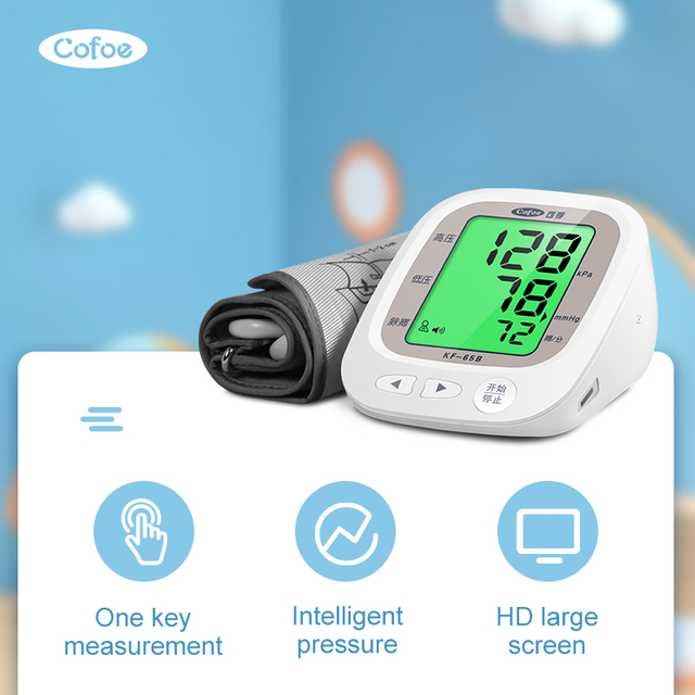 Monitor automático de presión arterial digital automática KF-65B (tipo de brazo)