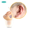 Con audífonos Bluetooth impermeables CIC para pérdida auditiva severa