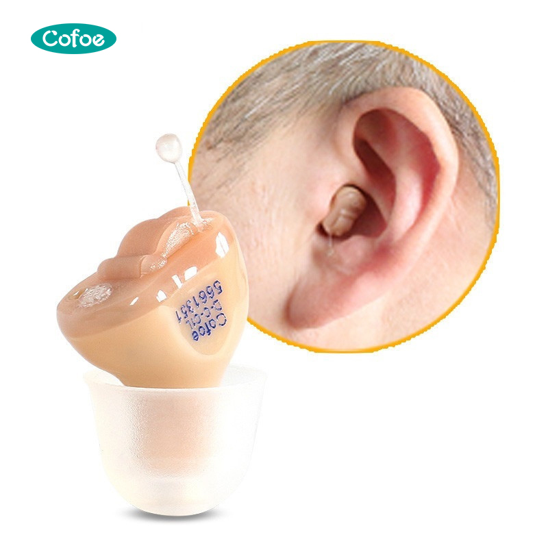 Con audífonos CIC a prueba de agua Bluetooth para pérdida auditiva severa