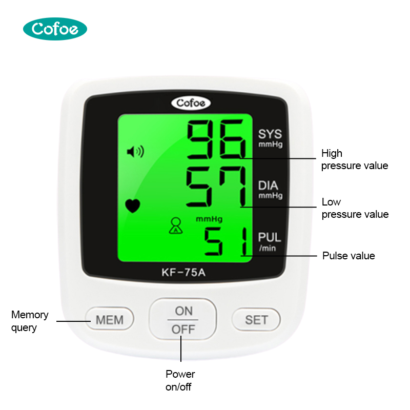 Monitor de presión arterial de los hospitales recargables de KF-75A