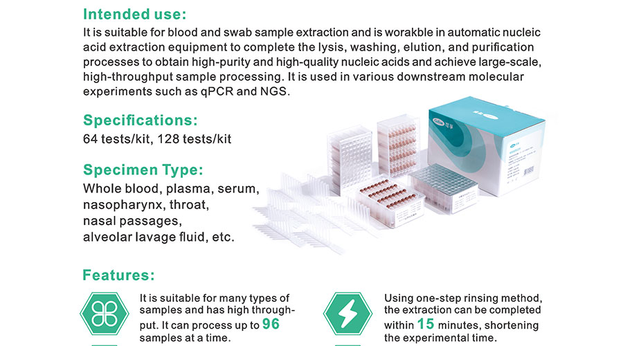 Kit de extracción de ácido nucleico en sangre (método de perlas magnéticas) (3)