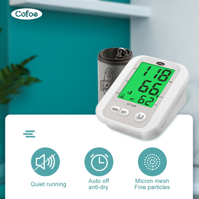 KF-65E COFOE Monitor de presión arterial digital automática (tipo de brazo)