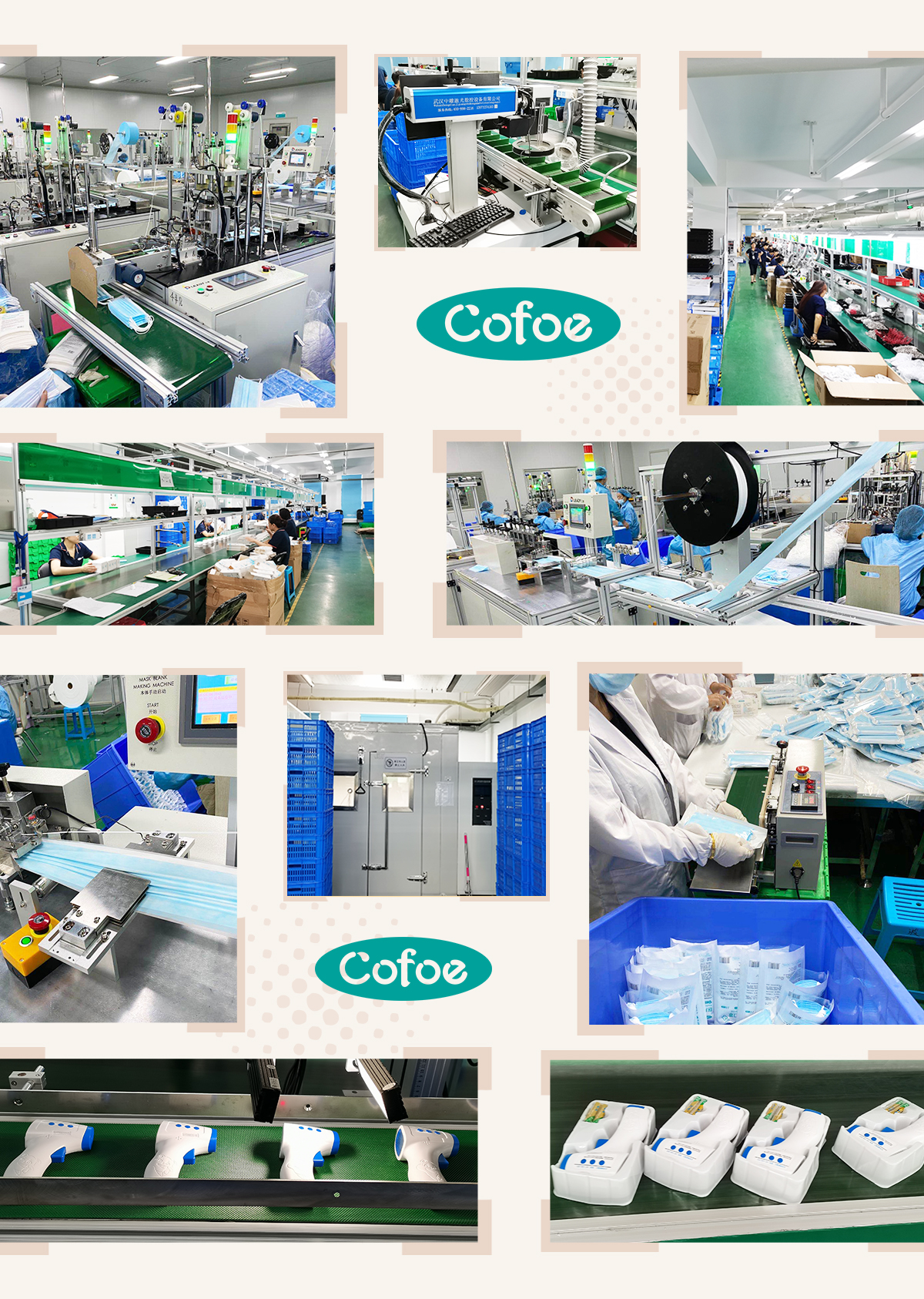 Cofoe Medical Equipment Technology CO, LTD Termómetro y Línea de Producción Facemask