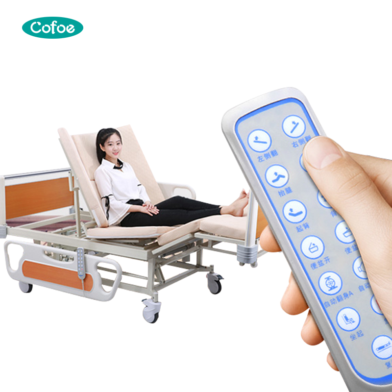 Camas de hospital eléctricas para pacientes R03 con barandillas laterales