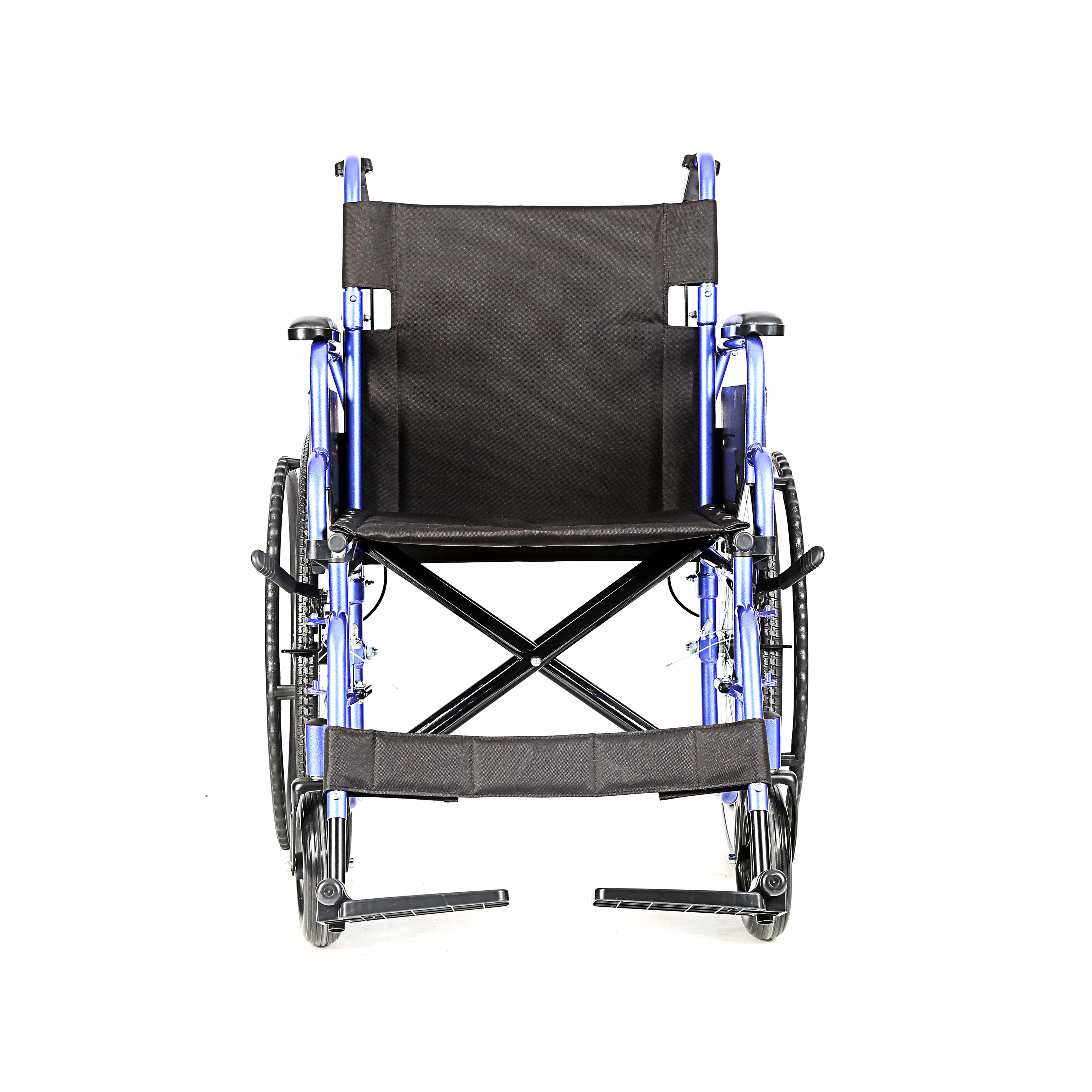 KF-SYIV-005 Silla de ruedas manual para adultos, ligera, con reposabrazos inclinado y plegable 