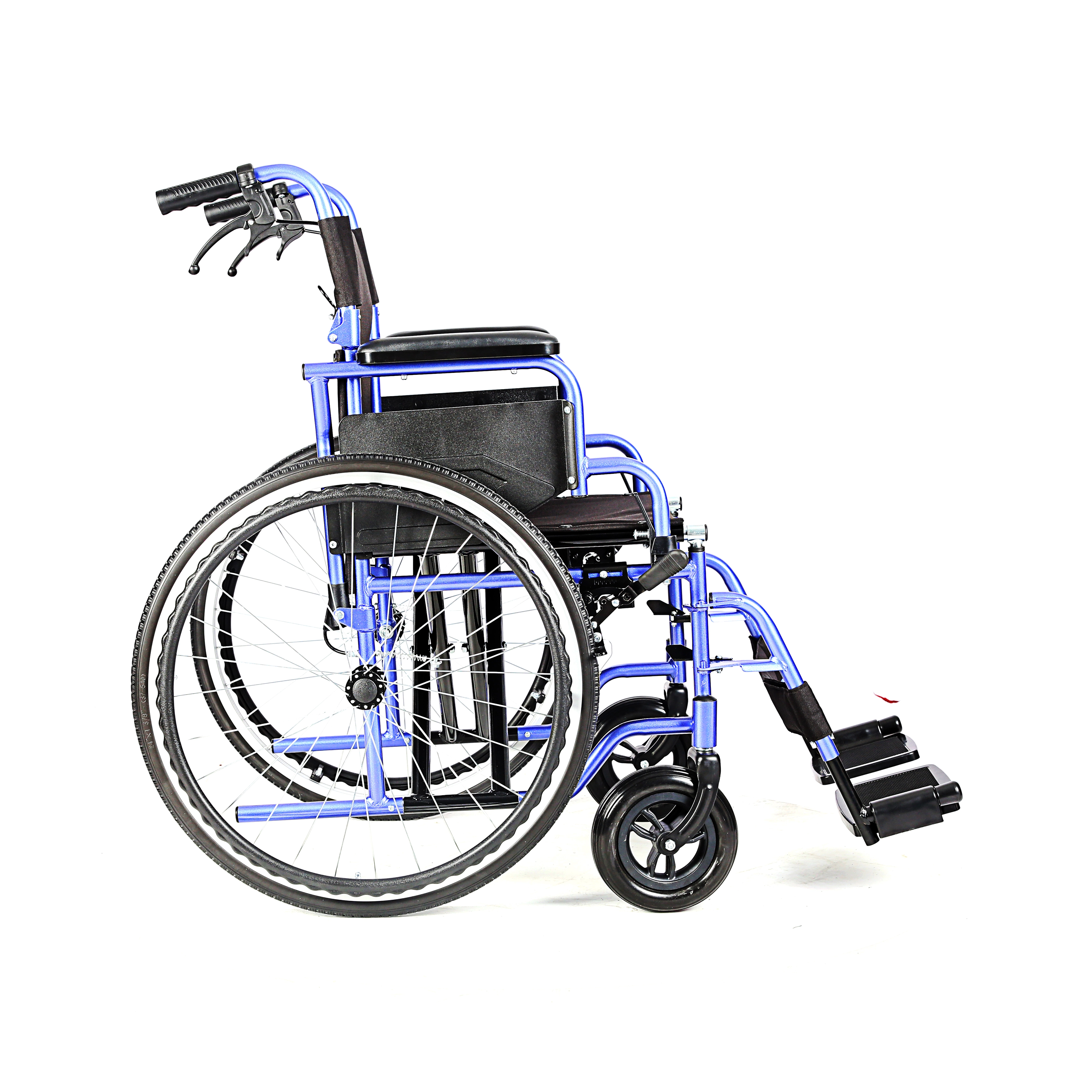 KF-SYIV-005 Silla de ruedas manual para adultos, ligera, con reposabrazos inclinado y plegable 