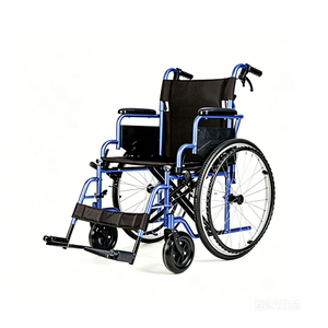 KF-SYIV-005 Silla de ruedas manual para adultos, ligera, con reposabrazos inclinado y plegable 